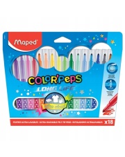 Pisaki trókątne Maped Colorpeps Long Life 18 kolorów w etui