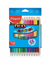 Kredki Maped Colorpeps Duo dwustronne 18szt 36 kol