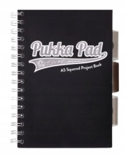 Kołozeszyt Project Pukka Pad A5 BLACK & GREY , 3 przekładki