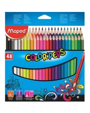 Kredki trójkątne Maped Colorpeps 48 kolorów w kartonowym etui