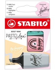 Zakreślacz Stabilo Boss Mini Pastel 3 kolory, pastelowe