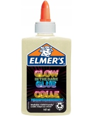 Klej Elmers Glow w płynie 147ml SLIME świecący w ciemności perłowy