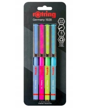 Cienkopis ROTRING LINER PASTEL 4 kolory pastelowe, etui kartonowe