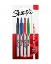 Marker Sharpie RT Fine permanent automatyczny 4 kolory