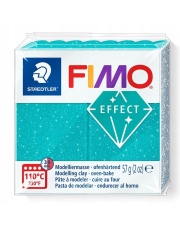 Masa termoutwardzalna FIMO EFFECT GALAXY 57g turkusowa brokatowa , nr 392