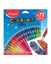 Kredki trójkątne Maped Colorpeps 72 kolory w etui kartonowym