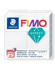 Masa Staedtler termoutwardzalna Fimo Effect Galaxy 57g biała brokat, nr 002