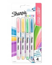 Zakreślacze pisaki SHARPIE S NOTE pastelowe 4 kolory