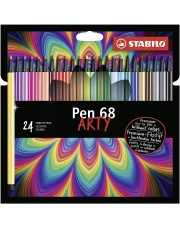 Pisaki flamastry Stabilo Pen 68 24 sz w pud. ARTY